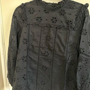 J Crew eyelet blouse